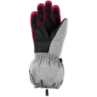 Guantes de esquí grises/rosa para niños Cairn Leo ver 0