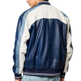 Veste en Cuir Bleu Homme Kaporal Last25 vue 0