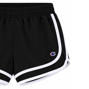 Pantalón corto negro para niña Champion Varsity ver 0