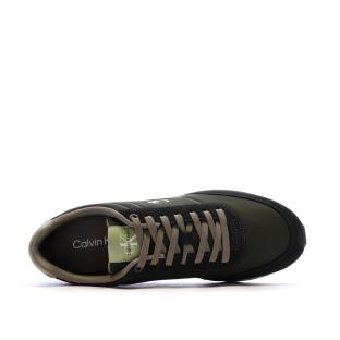 Baskets Kaki Homme Calvin Klein Jeans Retro Runner vue 0