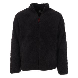 Chaqueta Sherpa Negra Hombre Paname Brothers Cremallera Completa ver 0