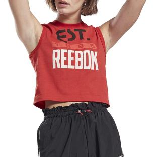Débardeur Rouge Femme Reebok Graphic Tank vue 0