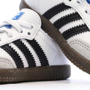 Baskets Blanches Bébé/Junior Adidas Samba OG Cf El I vue 0
