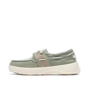 Chaussures bateau Vert Femme TBS Cotton Canvas Argile vue 0