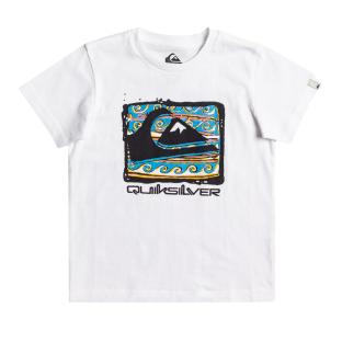 T-shirt Blanc Garçon Quiksilver Boxedlogo K Tees vue 0