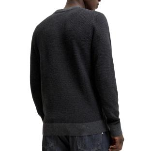 Jersey gris oscuro para hombre Jack & Jones Globe Knit ver 0