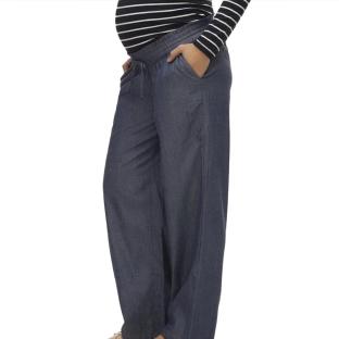 Women's blue trousers Mamalicious Talia Photo of the Espace des Marques %store% store - view of %key%