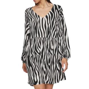 Robe Noire/Blanche à Motifs Femme Vila Vifini vue 0
