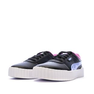 Baskets Noires/Mauve Fille Puma Carina 3.0 Jelly vue 0