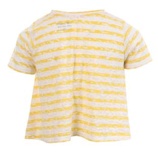 T-shirt à rayures Jaune Fille Teddy Smith Marino vue 0