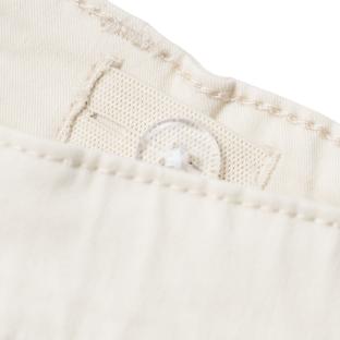 Pantalón de lona de sarga ancha beige para niña de Name it ver 0