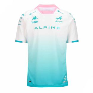 Maillot Blanc/Rose Homme Kappa Kombat vue 0