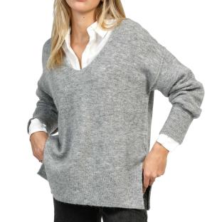 An'ge Ines Women's Grey Sweater Photo of the Espace des Marques %store% store - view of %key%
