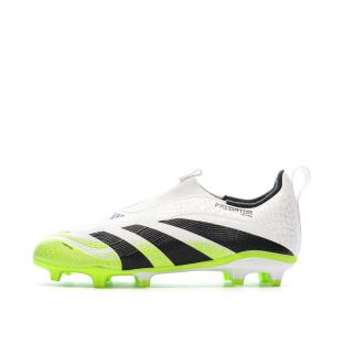 Chaussures de Foot Blanc/Jaune Junior Adidas Predator League Ll FG/MG vue 0