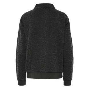Sudadera polo de manga larga con estampado de leopardo para mujer de Pieces Jackie ver 0
