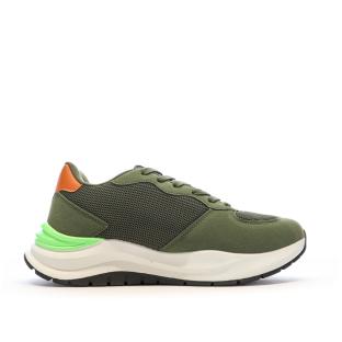 Baskets Kaki/Orange Homme Lotto Twenty6 vue 0