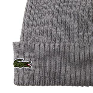 Bonnet Gris Côtelé Homme Lacoste RB0001 vue 0