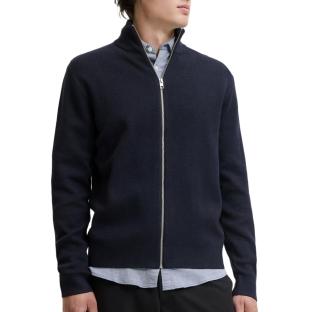 Pull Zippé Marine Homme Jack & Jones Milano vue 0