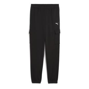 Puma Ess Relaxed Cargopan – Schwarze Jogginghose für Jungen Ansicht 0