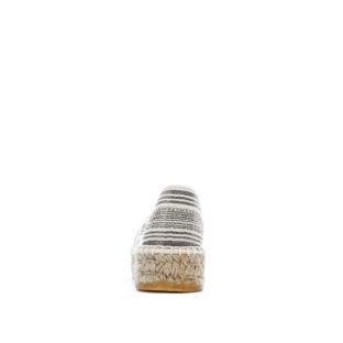 Women’s White/Black Espadrilles – Pare Gabia Aduna Photo of the Espace des Marques %store% store - view of %key%