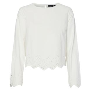 Blouse Blanche Femme Pieces Salmina vue 0