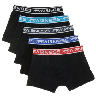 Juego de 5 calzoncillos bóxer negros para chicos Airness ver 0