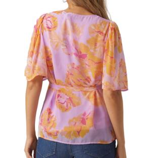 Blouse de Grossesse Violette/Orange Femme Vero Moda Maternity Dino vue 0