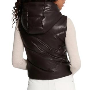 Doudoune sans manches Marron Foncé Femme Morgan GSOLO vue 0