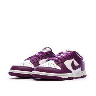 Dunk Low Baskets Blanches/Violettes Homme Nike vue 0