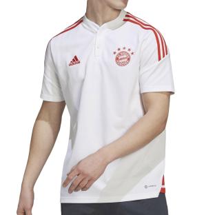 Bayern Munich Men's White Polo Adidas 2022/23 Photo of the Espace des Marques %store% store - view of %key%
