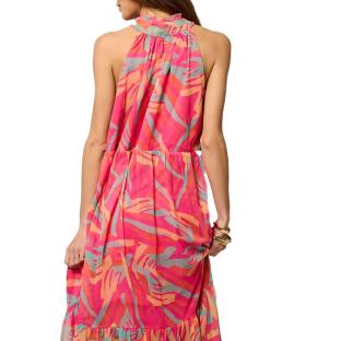 Langes Kleid Rosa Frau Kaporal Vadez Ansicht 0