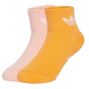 X2 Paires de Chaussettes Rose/Orange Fille/Femme Adidas Ant Slip vue 0