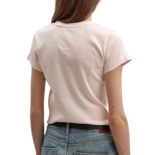 T-Shirt Rose Pale Femme Pepe jeans PL506037 vue 0