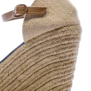 Orange Stripes Sandalias de tacón para mujer Beppi Casual Wedge ver 0