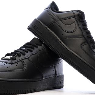 Baskets Noir Homme Nike Air Force 1 one vue 0