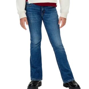 Gerade geschnittene Jeans Blau Mädchen Calvin Klein Jeans Dark Ansicht 0