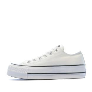 Baskets compensées Blanches femme Converse All Star vue 0