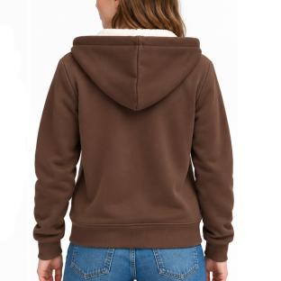 Sweat Marron Femme Superdry Signature vue 0