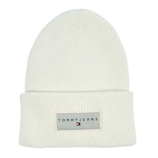 Bonnet Beige Blanc Tommy Hilfiger Linear Beanie vue 0