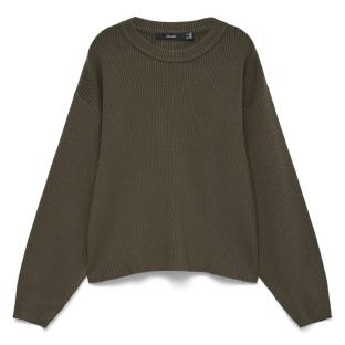 Pull Kaki Femme Vero Moda Gold Lux vue 0