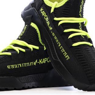 Baskets Noir/Jaune Garçon Kaporal Dofini vue 0
