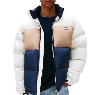 Tommy Hilfiger Alaska Men's White/Beige/Navy Down Jacket Photo of the Espace des Marques %store% store - view of %key%
