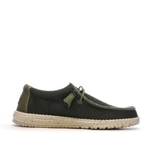 Chaussures Kaki Homme Hey Dude Wally Sox Pine vue 0