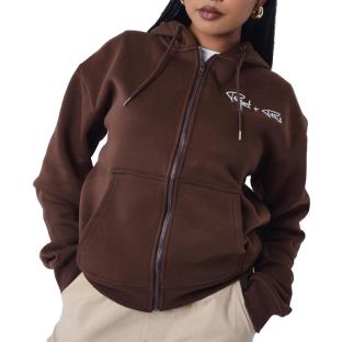 Sweat Zippé Marron Femme Project X Paris Signature vue 0