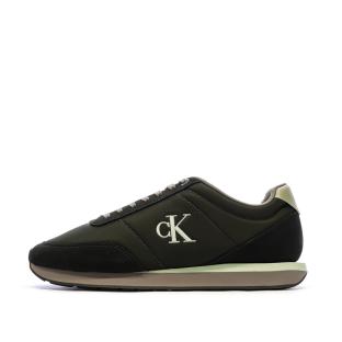 Baskets Kaki Homme Calvin Klein Jeans Retro Runner vue 0