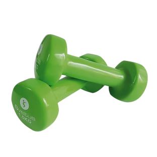 X2 Mancuernas verdes con recubrimiento epoxi Sveltus de 1,5 kg ver 0