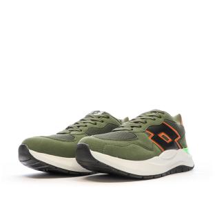 Baskets Kaki/Orange Homme Lotto Twenty6 vue 0