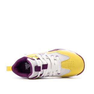 Zapatillas de baloncesto blancas y moradas para niña PEAK SPORT Game 2 ver 0
