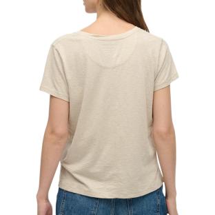 T-Shirt Beige Femme Superdry Studioss vue 0