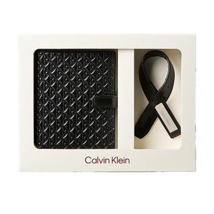 Calvin Klein Jeans Men's Black Passport Case + Luggage Tag Set Photo of the Espace des Marques %store% store - view of %key%